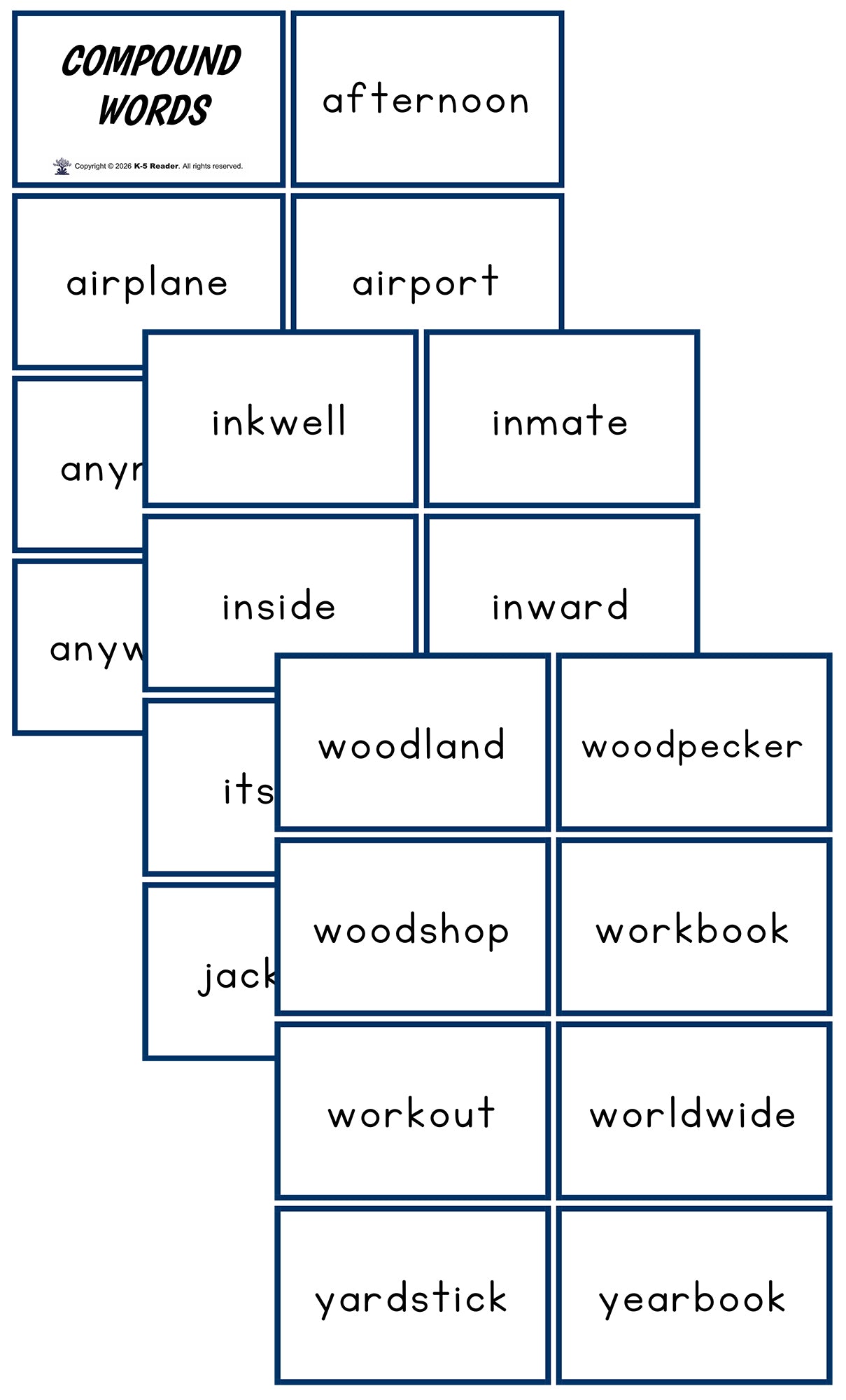 Compound Words Flashcards