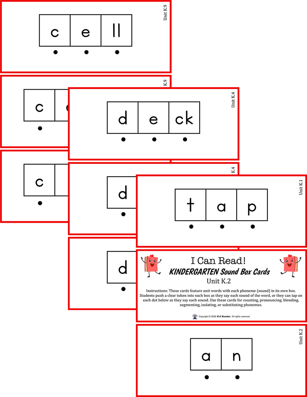 Grade K - I Can Read! (our exclusive reading program)