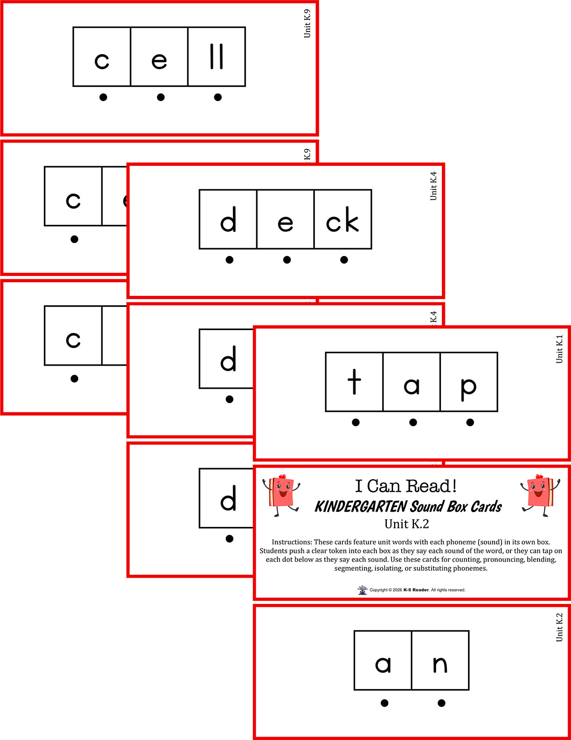 Grade K - I Can Read! (our exclusive reading program)