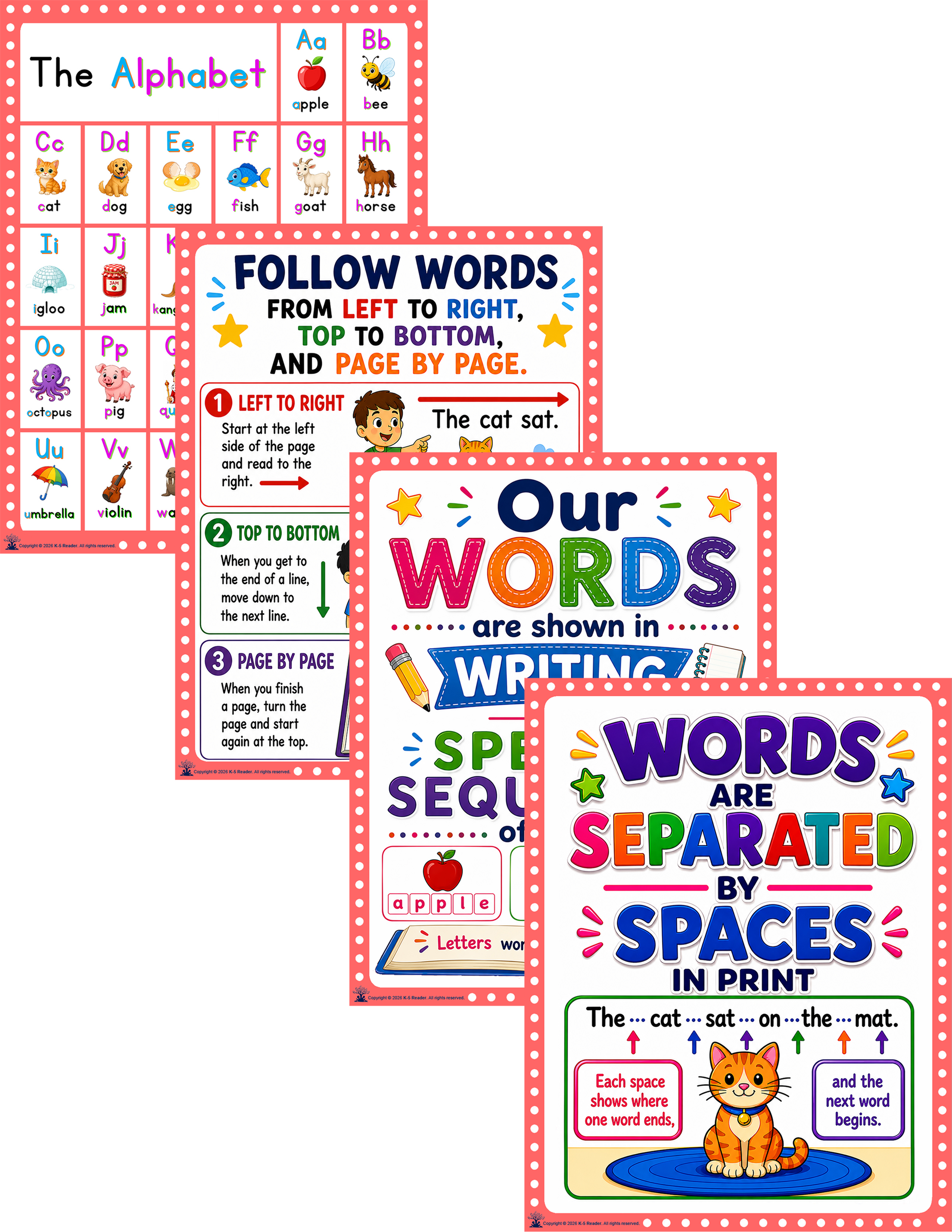 Grade K Print Concepts (posters)