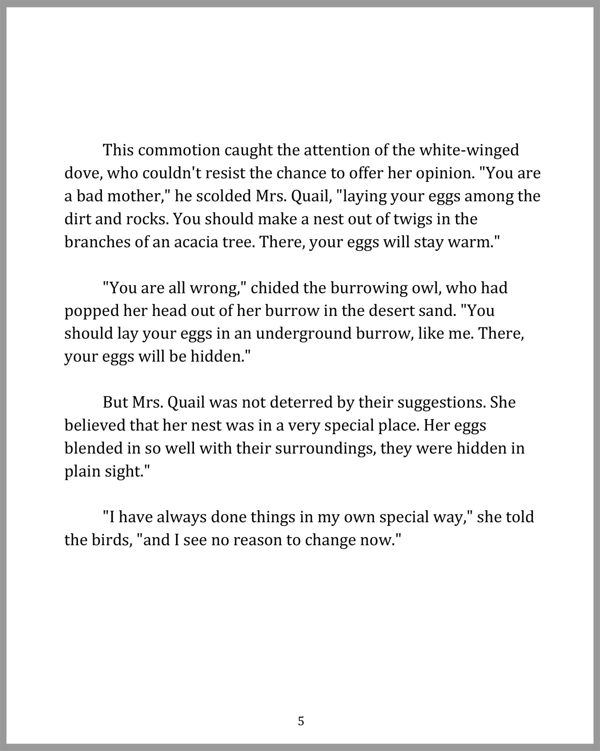 The Quail's Tale - A Story of Survival in the Sonoran Desert
