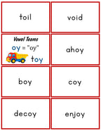 Vowel Teams (lists & flashcards)